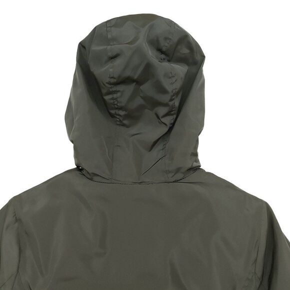 Lucky Brand Softshell Hooded Long Jacket Womens Small Green Sherpa Inside Zip Up - Picture 8 of 11